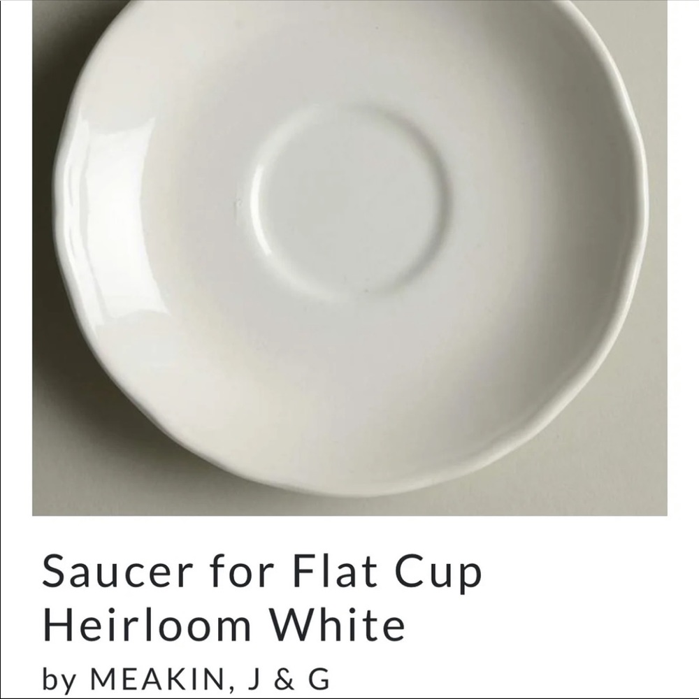 6- Saucer Heirloom White-MEAKIN,J & G-6"